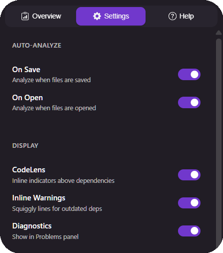 Advanced Settings