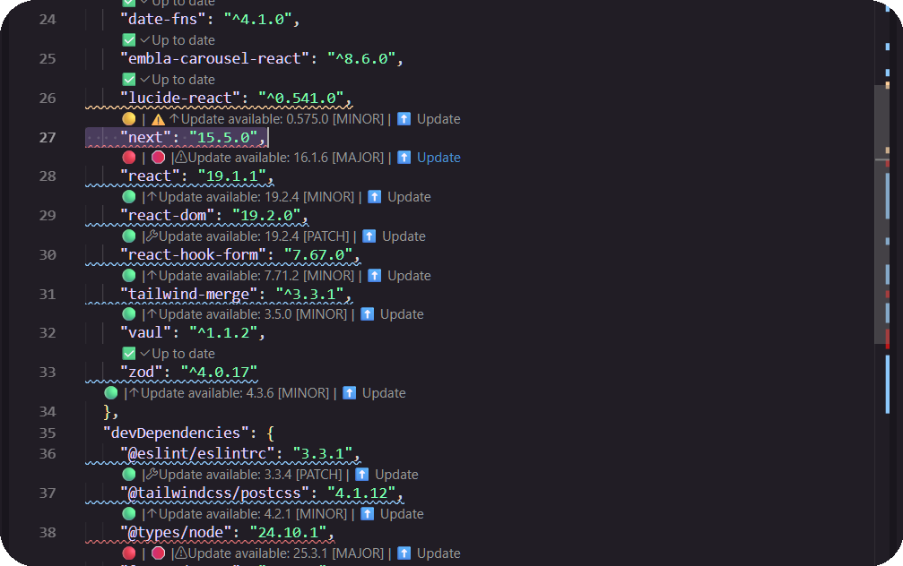 CodeLens and Inline Warnings